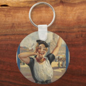 Vintag Holland Air Travel Schlüsselanhänger (Vorderseite)