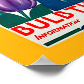 Vintag Holland Bulb Time Poster (Ecke)