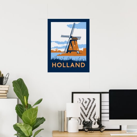 Vintag Holland Poster (Heimbüro)