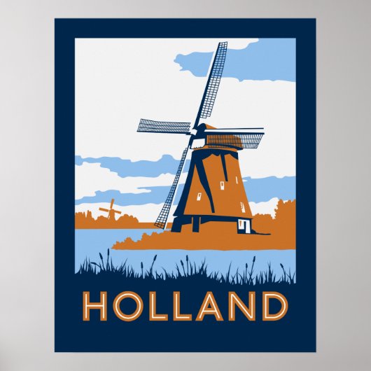 Vintag Holland Poster (Vorne)