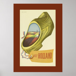 Vintag Holland Travel Poster