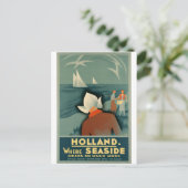 Vintag - Holland Travel Poster Postkarte (Stehend Vorderseite)