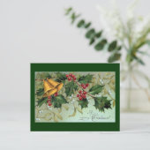 Vintag Holly Berries Weihnachten (Stehend Vorderseite)