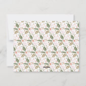 Vintag Holly Bright Typografie Weihnachten (Rückseite)