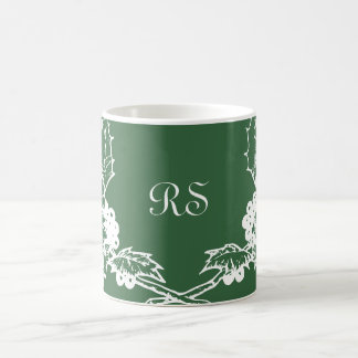 Vintag Holly Green Tasse