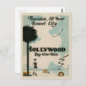 Vintag Hollywood Florida 1920er Postkarte (Vorne/Hinten)