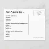 Vintag Hollywood, Kalifornien, Adresswechsel Ankündigungspostkarte (Rückseite)