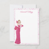 Vintag Hollywood Marilyn Pink Personalisiert Dankeskarte (Vorderseite)