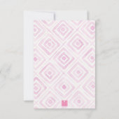 Vintag Hollywood Marilyn Pink Personalisiert Dankeskarte (Rückseite)