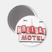 Vintag Hollywood Motel Sign Magnet (Vorderseite/Rückseite)