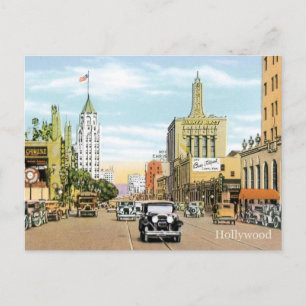 Vintag Hollywood Postkarte