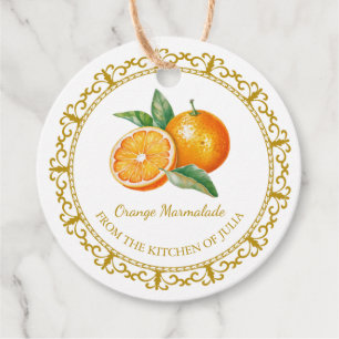 Vintag Homemade Orange Marmalade Hang Tag White Geschenkanhänger