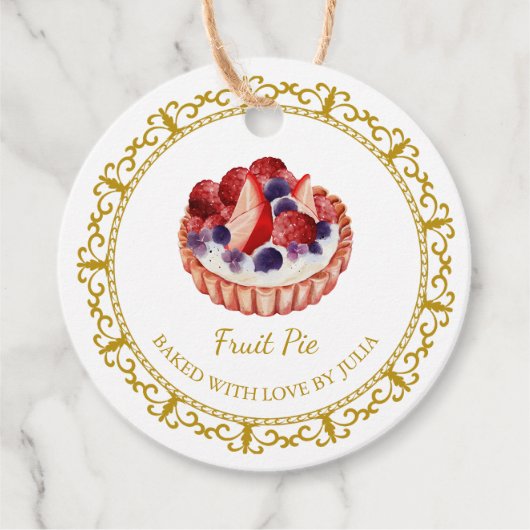 Vintag Homemade Pie Hang Tag Geschenkanhänger (Vorderseite)