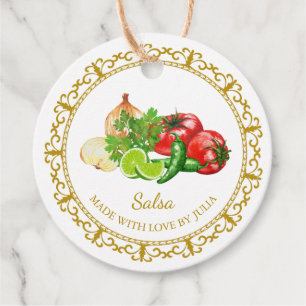 Vintag Homemade Salsa Hang Tag Geschenkanhänger