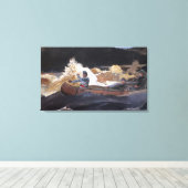 Vintag Homer schießt die Rapids, Saguenay RIver Leinwanddruck (Insitu (Holzboden))