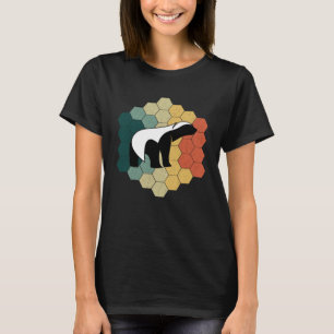 Vintag Honey Badger 80er Retro Style Sunset Honig T-Shirt