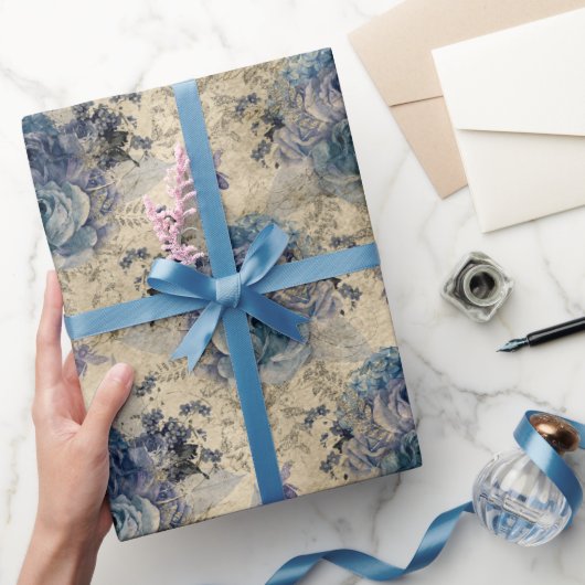 Vintag Honey Bee Pattern Geschenkpapier (Schenken)