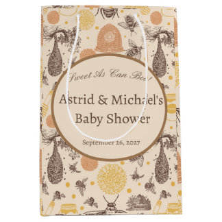 Vintag Honey Bumblebee Baby Dusche Mittlere Geschenktüte