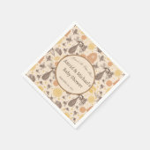 Vintag Honey Bumblebee Baby Dusche Serviette (Ecke)