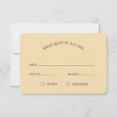 Vintag Honeybee Wedding RSVP (Vorderseite)