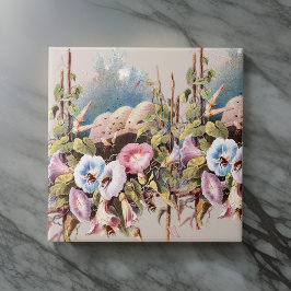 Vintag HoneyBienenBlumengarten Pastelle | Fliese