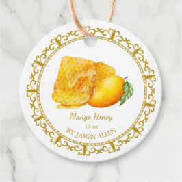 Vintag Honeycomb Mango Infused Honey Hang Tag Geschenkanhänger