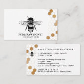 Vintag Honigbiene Honeycomb Apiary bedruckt Visitenkarte (Vorne/Hinten)