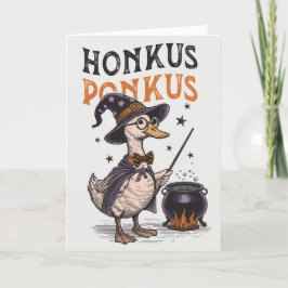 Vintag Honkus Ponkus Funny Halloween Feiertagskarte