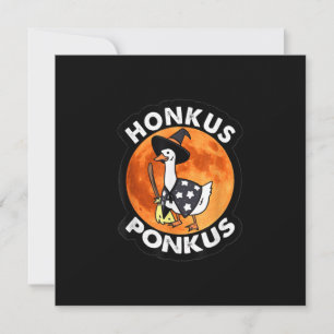 Vintag Honkus Ponkus Halloween Niedliche Hexenente Einladung