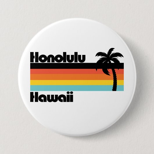 Vintag Honolulu Hawaii Button (Vorderseite)