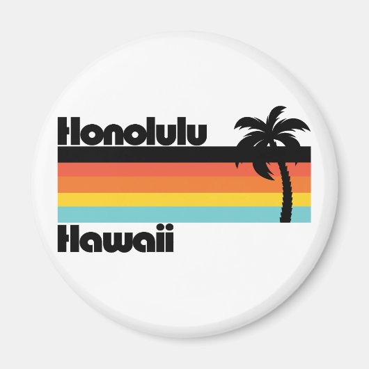 Vintag Honolulu Hawaii Magnet (Vorne)