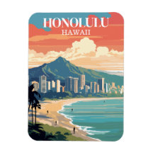 Vintag Honolulu Hawaii ReiseSouvenir