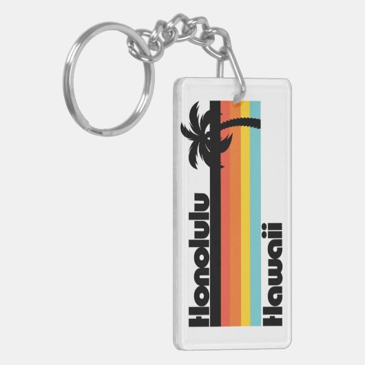 Vintag Honolulu Hawaii Schlüsselanhänger (Vorderseite links)