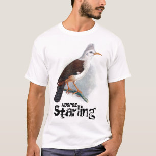 Vintag Hoopoe Starling Bird T-Shirt