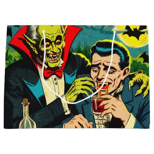 Vintag Horror Vampire Comicen Große Geschenktüte (Vorderseite)