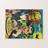 Vintag Horror Vampire Comicen Puzzle (Horizontal)