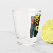 Vintag Horror Vampire Comicen Schnapsglas (Links)