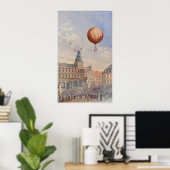 VINTAG HOT AIR BALLOON ART POSTER (Heimbüro)