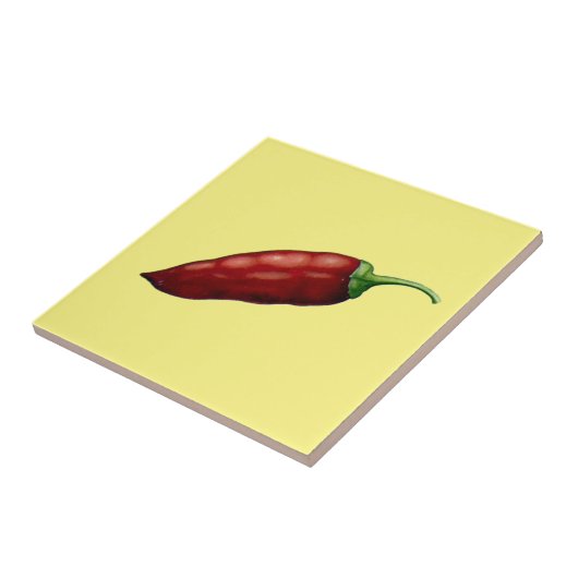 Vintag Hot Jalapeno Pepper Fliese (Seite)