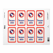 Vintag Hotel- und Reiseaufkleber (Vorne)