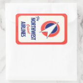 Vintag Hotel- und Reiseaufkleber Rechteckiger Aufkleber (Tasche)