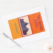 Vintag Hotel- und Reiseaufkleber Rechteckiger Aufkleber (Umschlag)