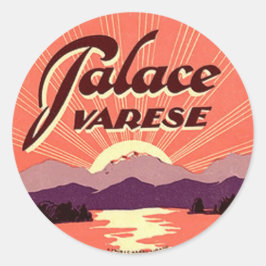 Vintag Hotel- und Reiseaufkleber Runder Aufkleber