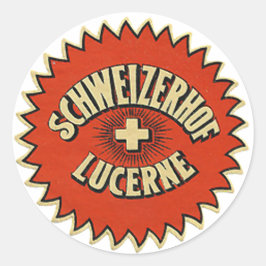 Vintag Hotel- und Reiseaufkleber Runder Aufkleber