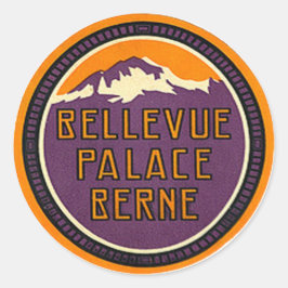 Vintag Hotel- und Reiseaufkleber Runder Aufkleber