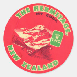 Vintag Hotel- und Reiseaufkleber Runder Aufkleber