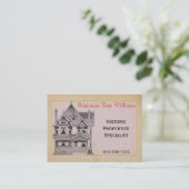 Vintag House Real Anwesen Renovation Business Card Visitenkarte (Stehend Vorderseite)