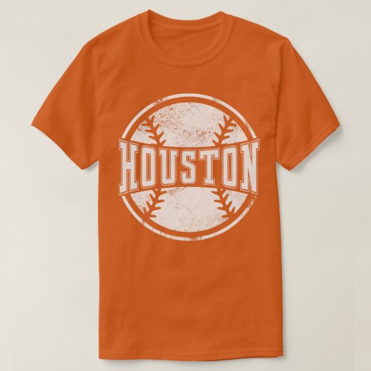 Vintag Houston Baseball Baseball Teamgift T-Shirt (Design vorne)
