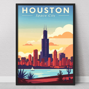Vintag Houston Poster