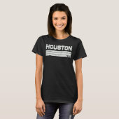 Vintag Houston Retro Strip T-Shirt (Vorne ganz)